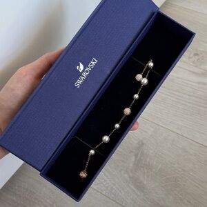 Swarovski Rose Gold and Pearl Bracelet